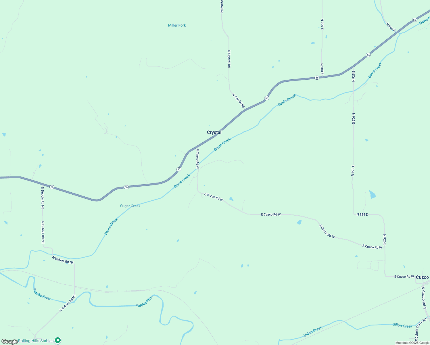 map of restaurants, bars, coffee shops, grocery stores, and more near 8075 East Cuzco Road West in French Lick