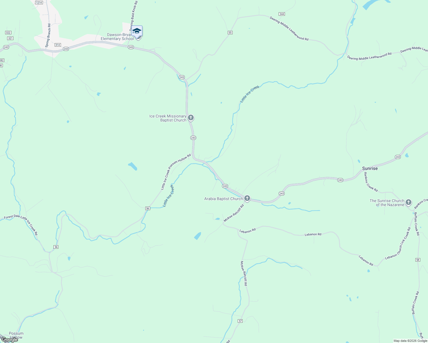 map of restaurants, bars, coffee shops, grocery stores, and more near 4503 Ohio 243 in Ironton