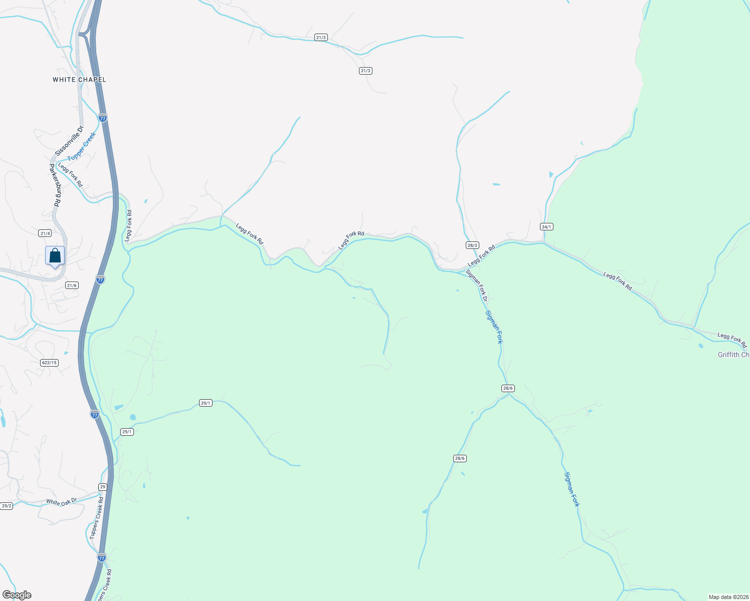 map of restaurants, bars, coffee shops, grocery stores, and more near 841 County Rtee 28/2 in Kenna
