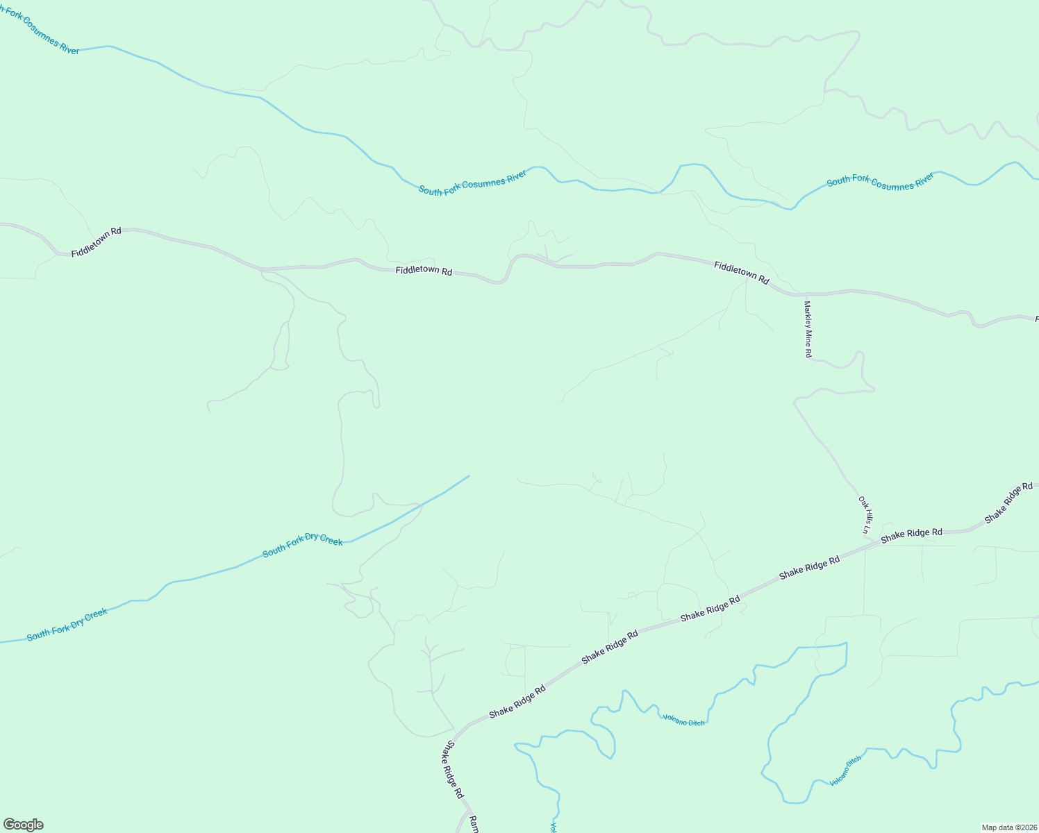 map of restaurants, bars, coffee shops, grocery stores, and more near 22010 Fiddletown Road in Volcano