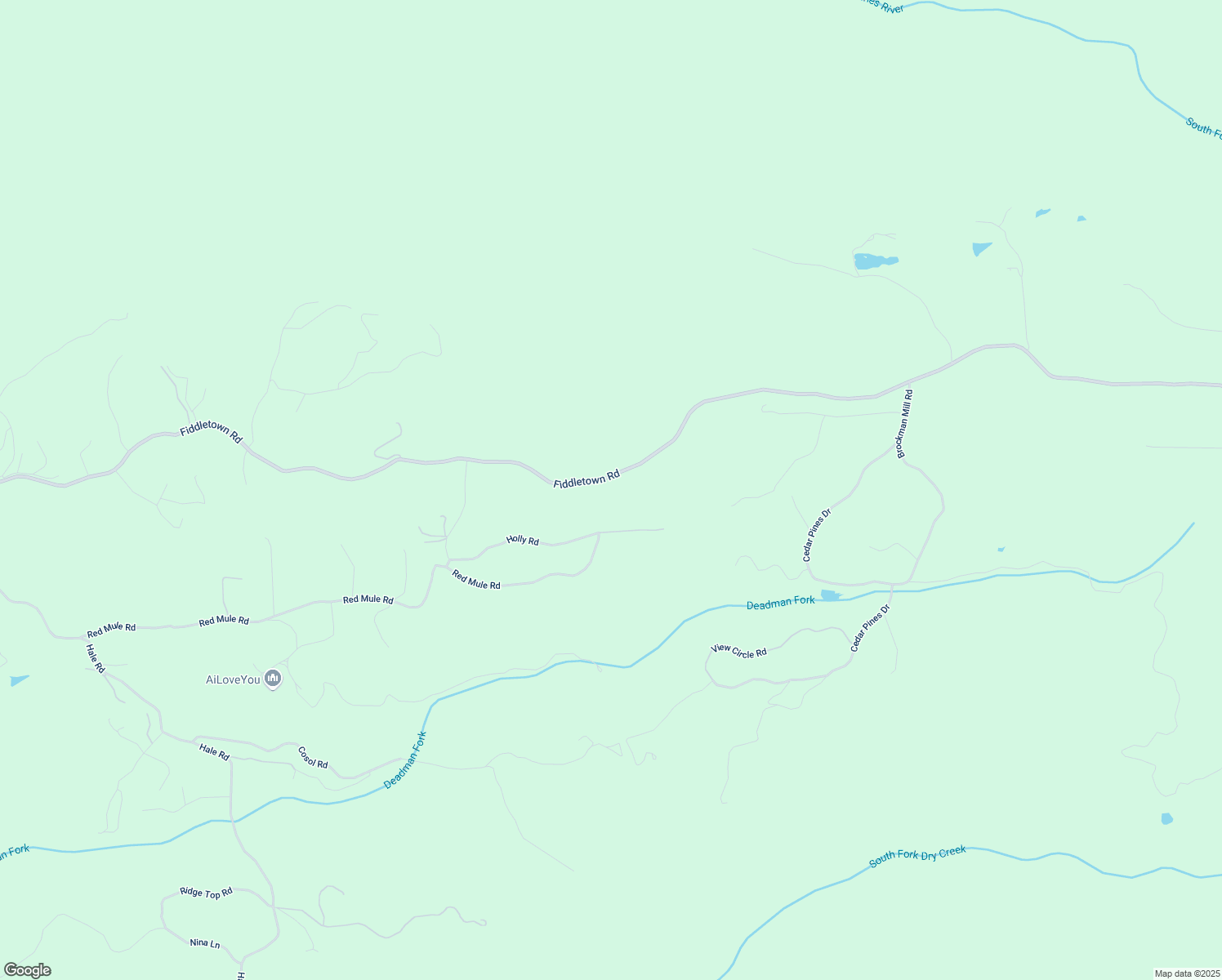 map of restaurants, bars, coffee shops, grocery stores, and more near 18244 Fiddletown Rd in Fiddletown