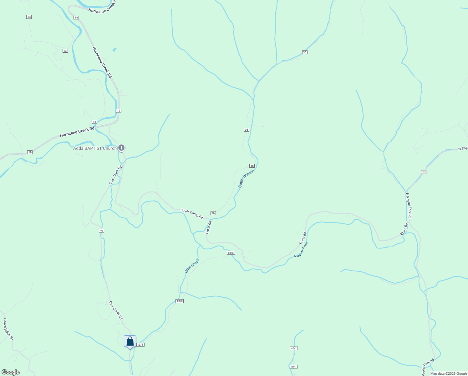 map of restaurants, bars, coffee shops, grocery stores, and more near 477 Sugar Camp Road in Winfield