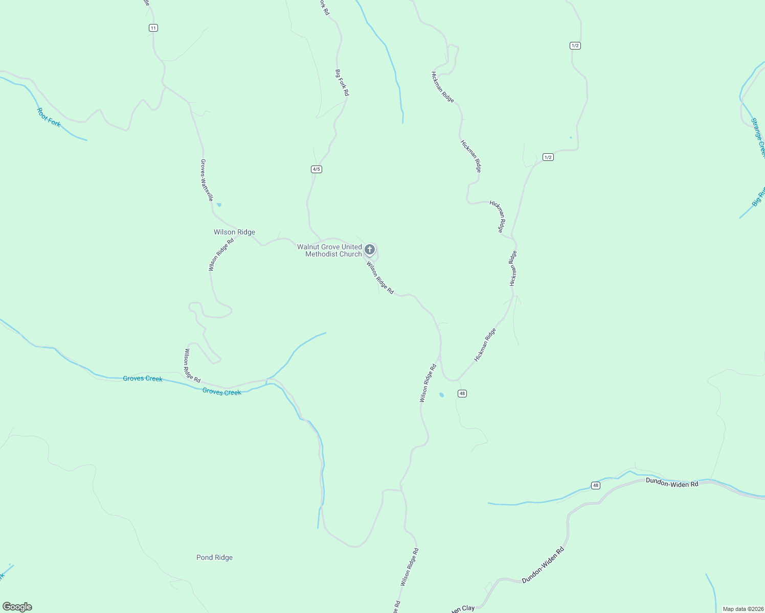 map of restaurants, bars, coffee shops, grocery stores, and more near 1945 Wilson Ridge Road in Duck