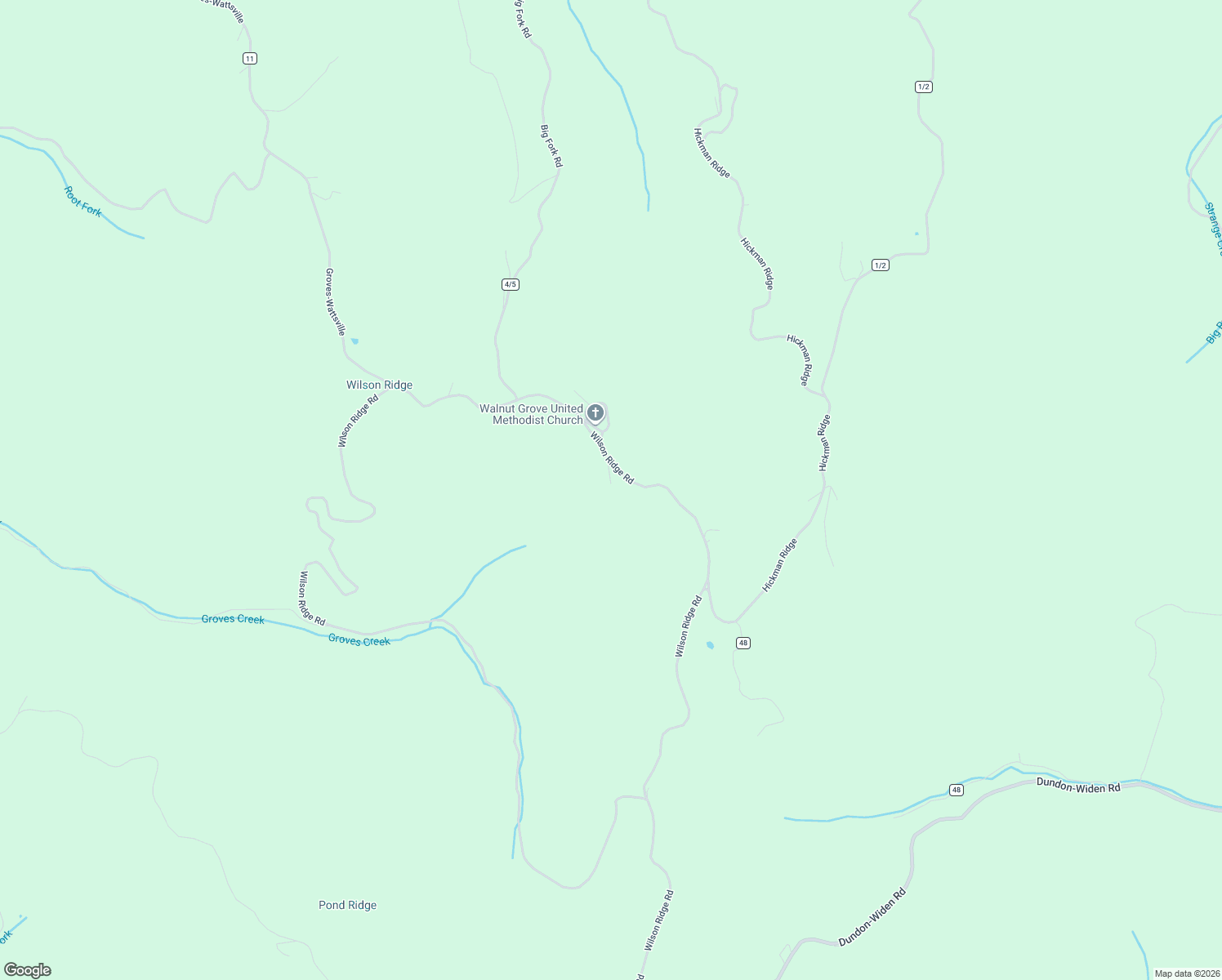 map of restaurants, bars, coffee shops, grocery stores, and more near 1945 Wilson Ridge Road in Duck