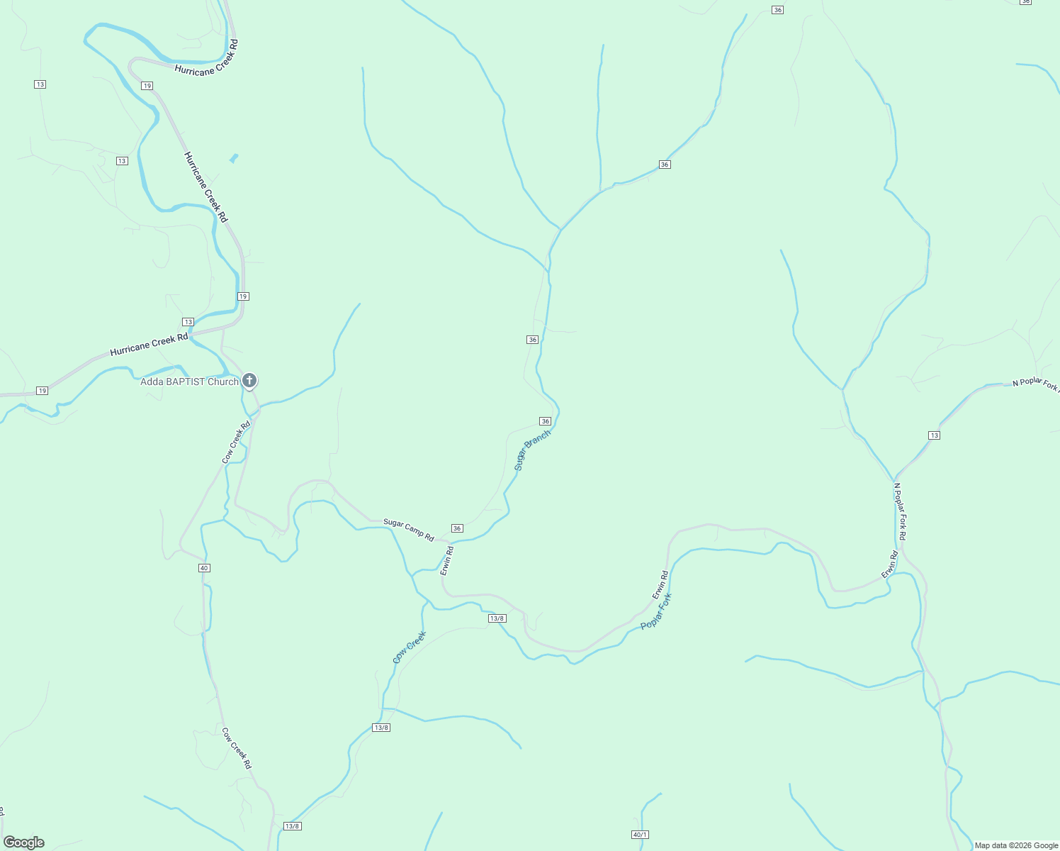 map of restaurants, bars, coffee shops, grocery stores, and more near 477-551 Sugar Camp Road in Winfield