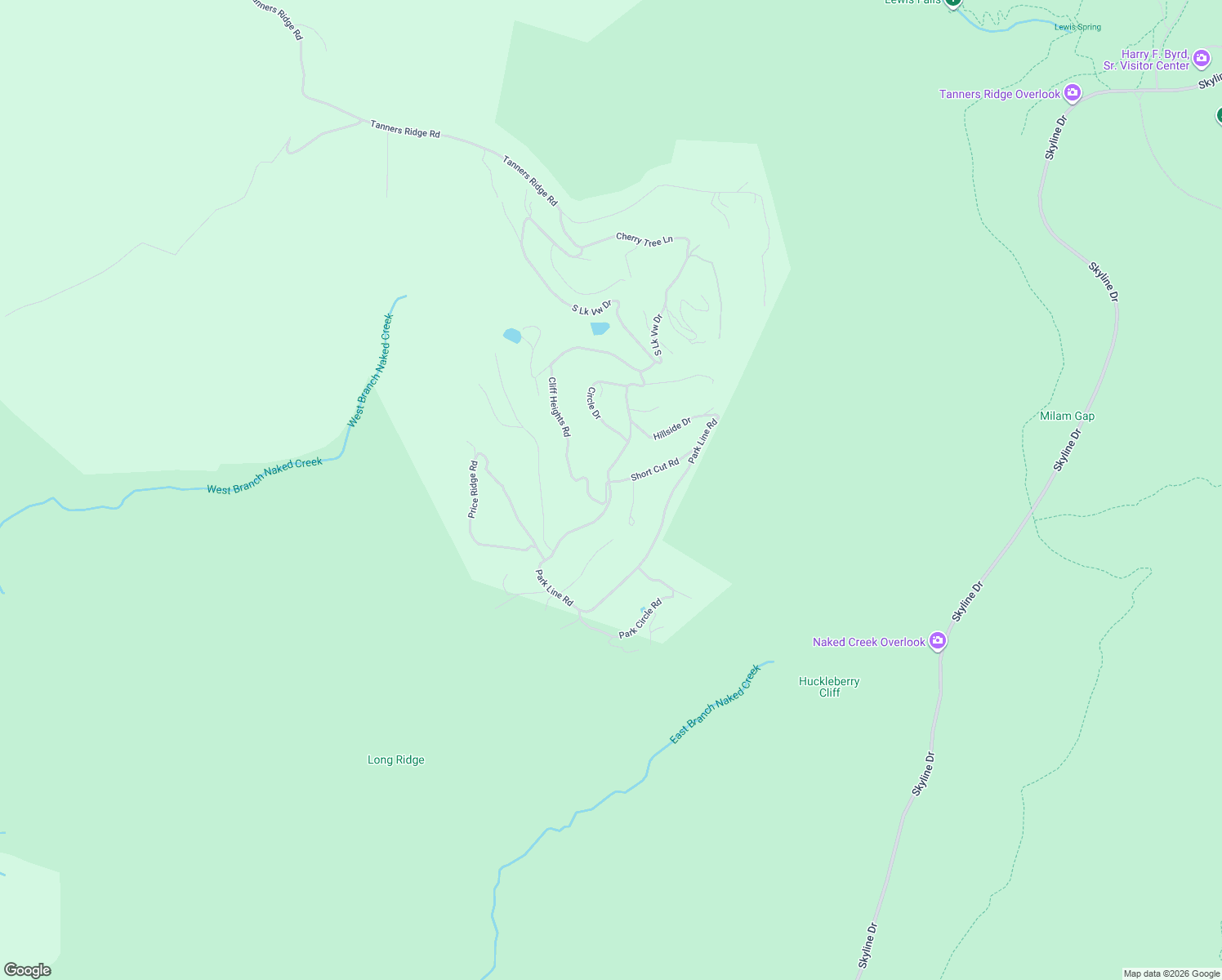 map of restaurants, bars, coffee shops, grocery stores, and more near Park Line Road in Stanley