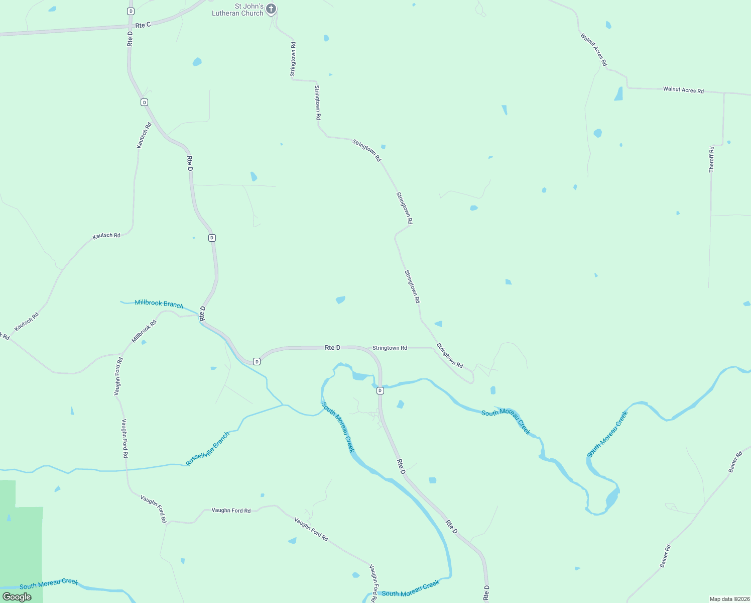 map of restaurants, bars, coffee shops, grocery stores, and more near 6262 Stringtown Road in Russellville
