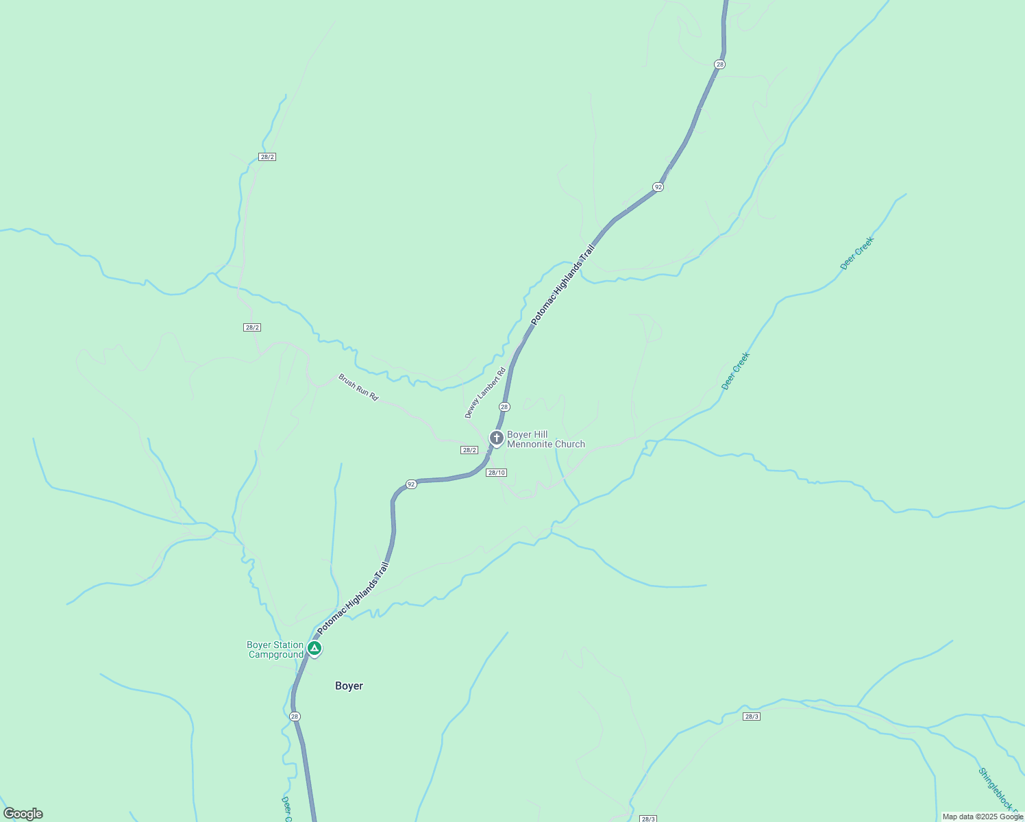map of restaurants, bars, coffee shops, grocery stores, and more near 12260 Potomac Highlands Trail in Arbovale