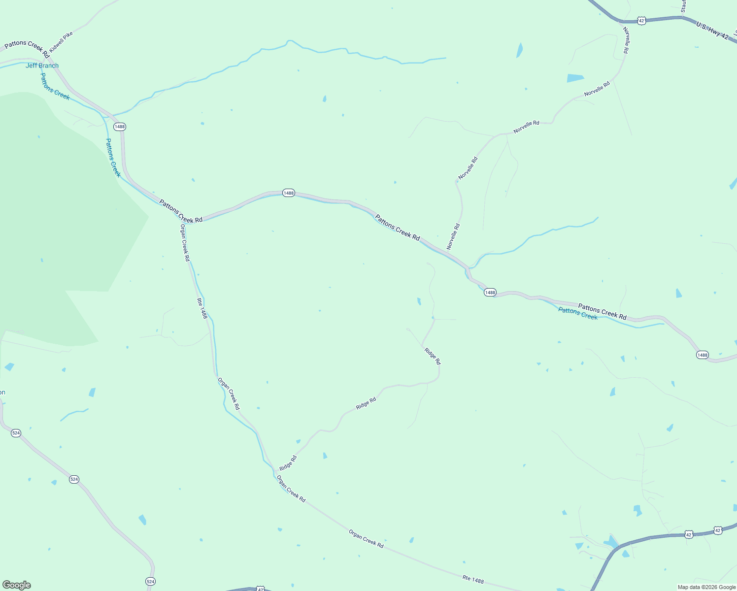 map of restaurants, bars, coffee shops, grocery stores, and more near 2325 Pattons Creek Road in Pendleton