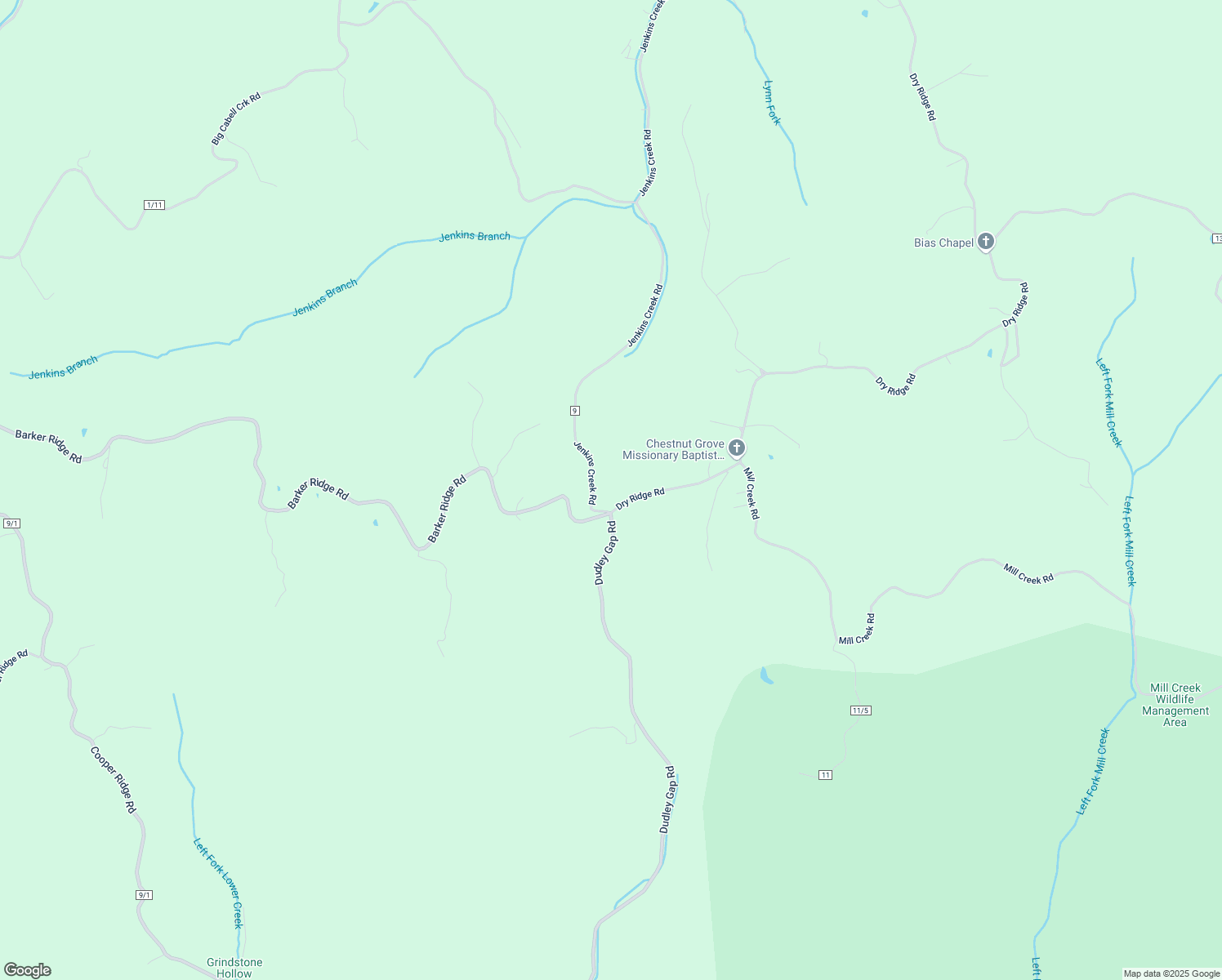 map of restaurants, bars, coffee shops, grocery stores, and more near 10307 Dry Ridge Rd in Milton