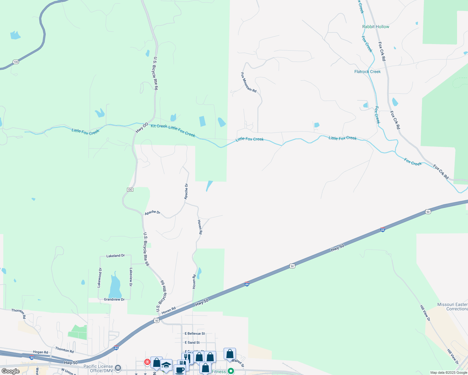 map of restaurants, bars, coffee shops, grocery stores, and more near in LA BARQUE CRK