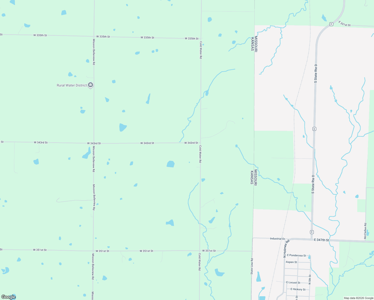 map of restaurants, bars, coffee shops, grocery stores, and more near 34376 Cold Water Road in Louisburg