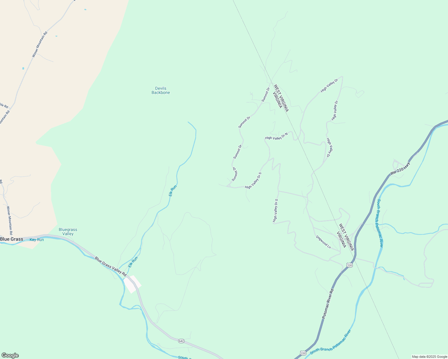 map of restaurants, bars, coffee shops, grocery stores, and more near High Valley Drive South in Monterey