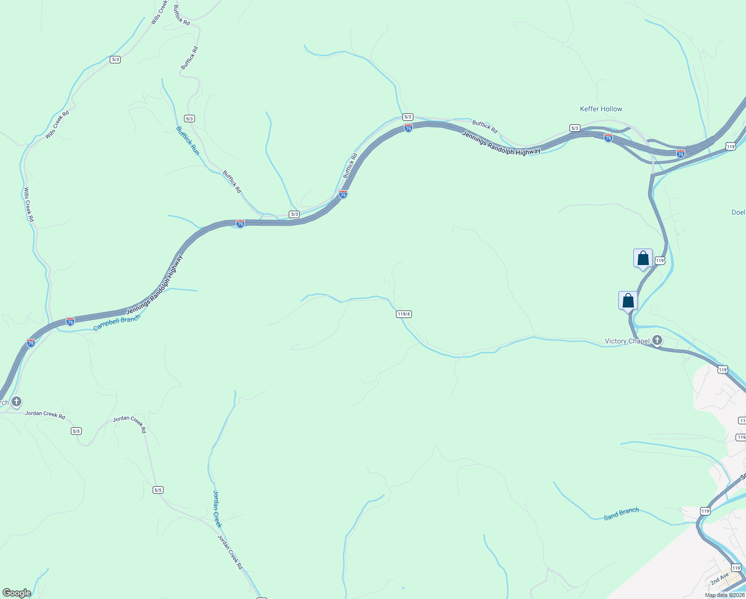 map of restaurants, bars, coffee shops, grocery stores, and more near 2324 Cedar Center Ridge Dr in Clendenin