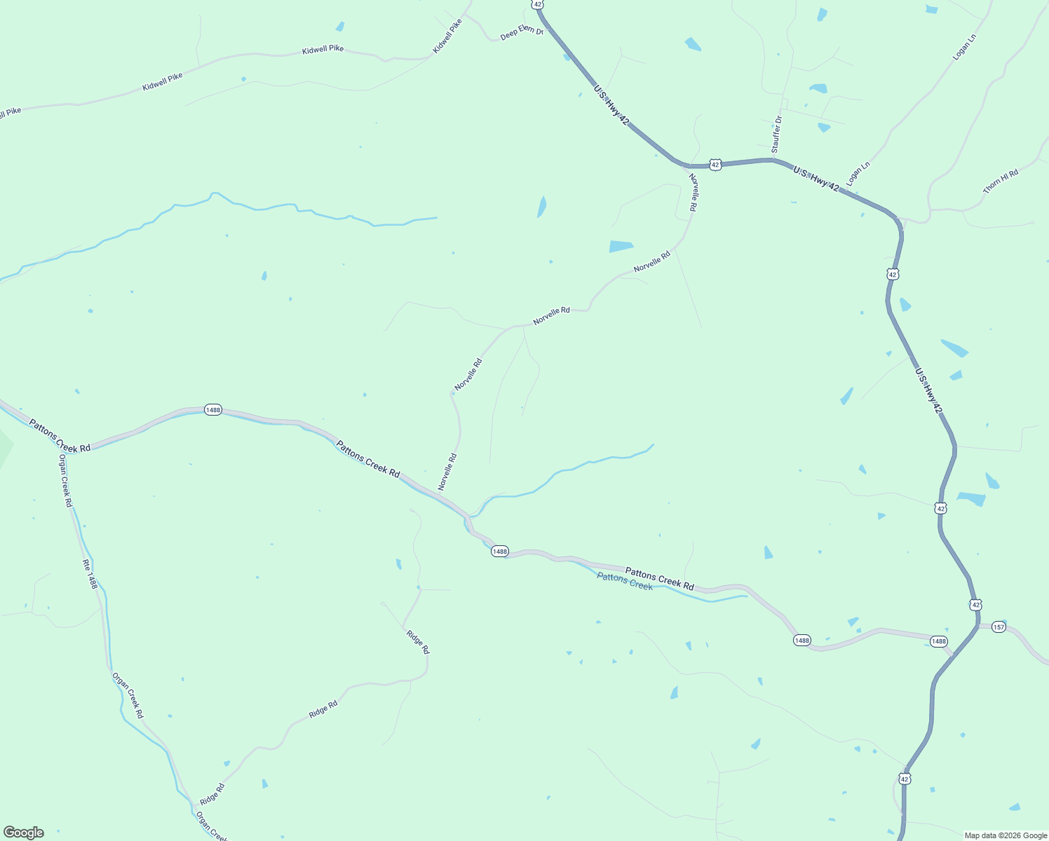 map of restaurants, bars, coffee shops, grocery stores, and more near Norvelle Road in Pendleton