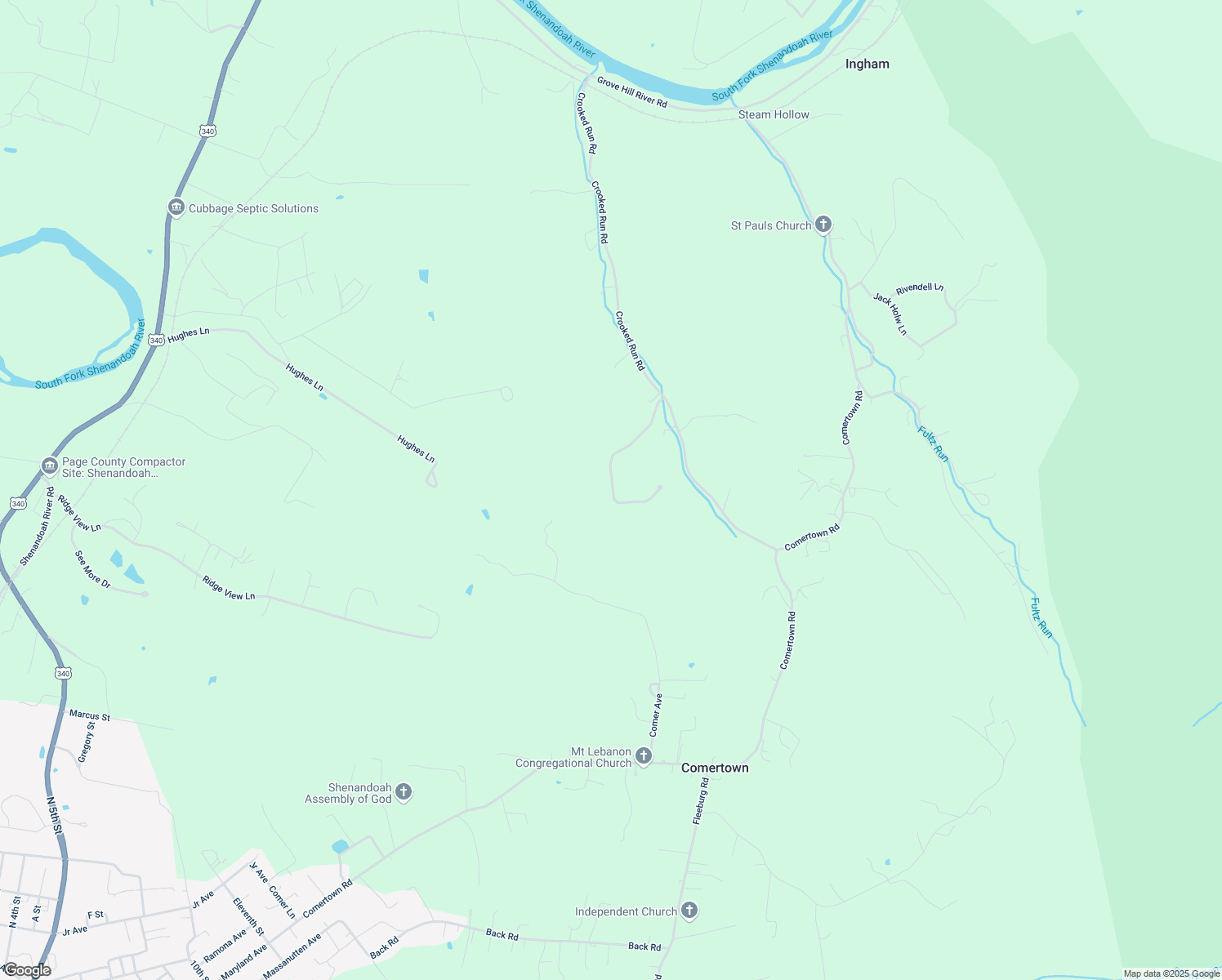 map of restaurants, bars, coffee shops, grocery stores, and more near in Comertown