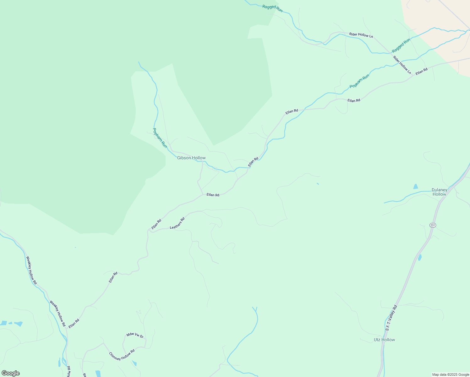 map of restaurants, bars, coffee shops, grocery stores, and more near 1846 Etlan Road in Etlan