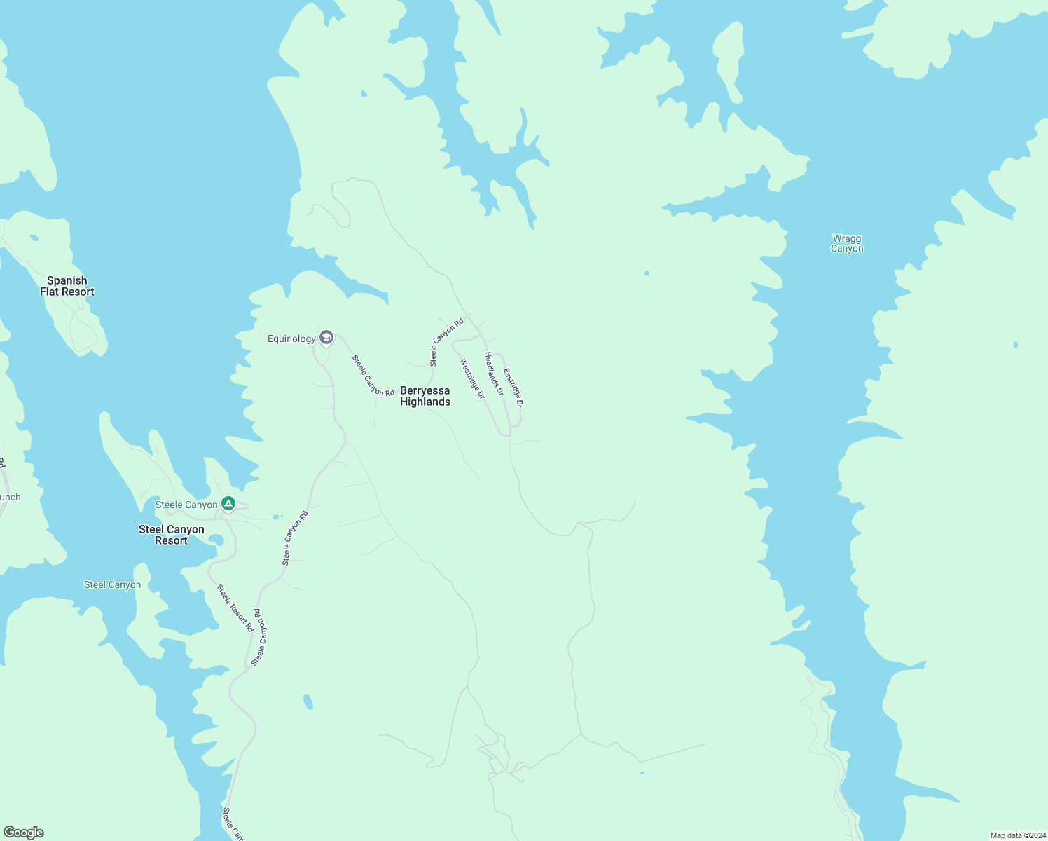 map of restaurants, bars, coffee shops, grocery stores, and more near 1072 Eastridge Drive in Napa