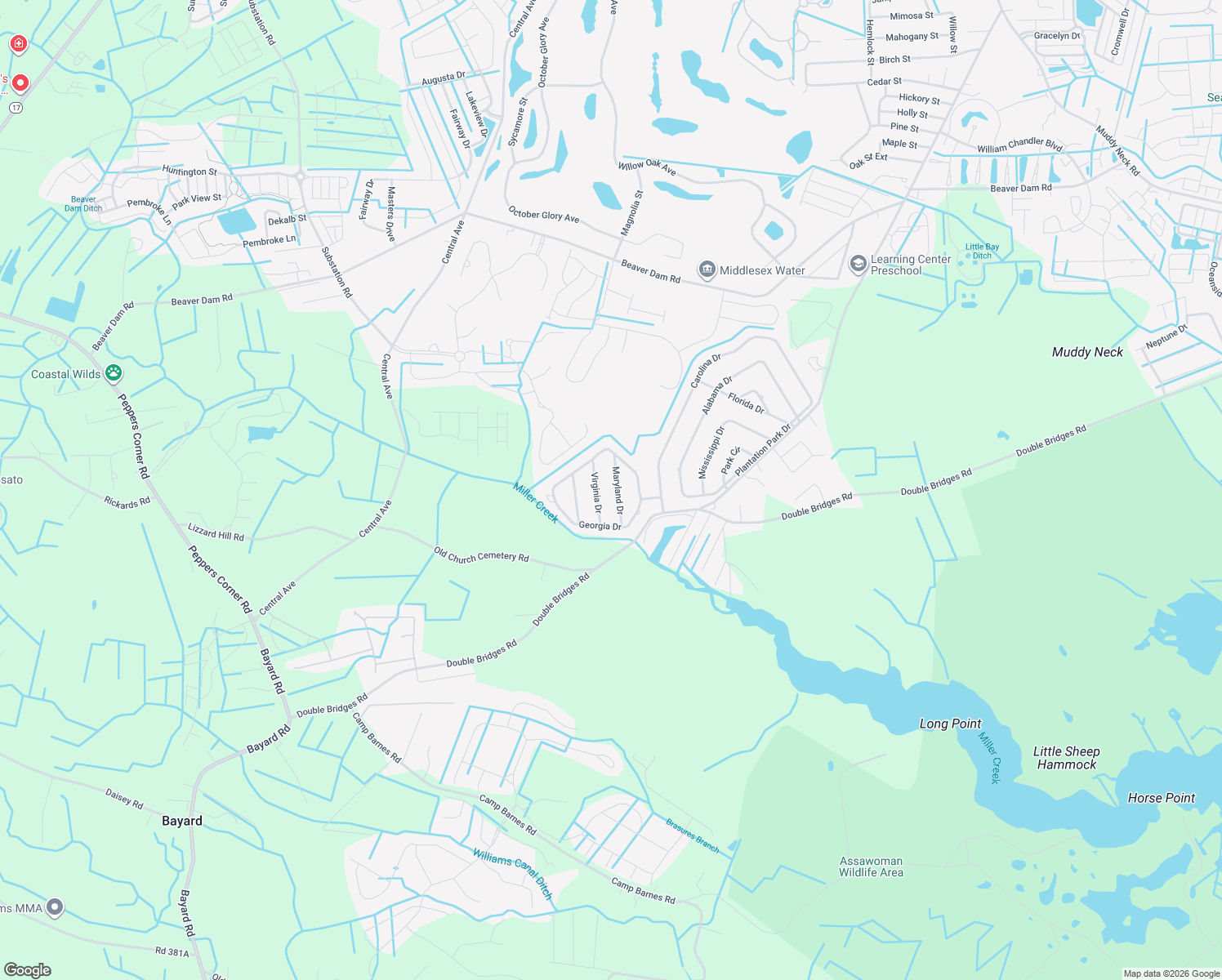 map of restaurants, bars, coffee shops, grocery stores, and more near 34490 Maryland Drive in Frankford