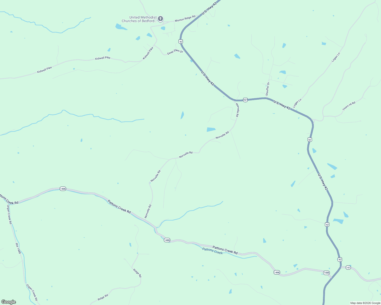 map of restaurants, bars, coffee shops, grocery stores, and more near Norvelle Rd in Pendleton