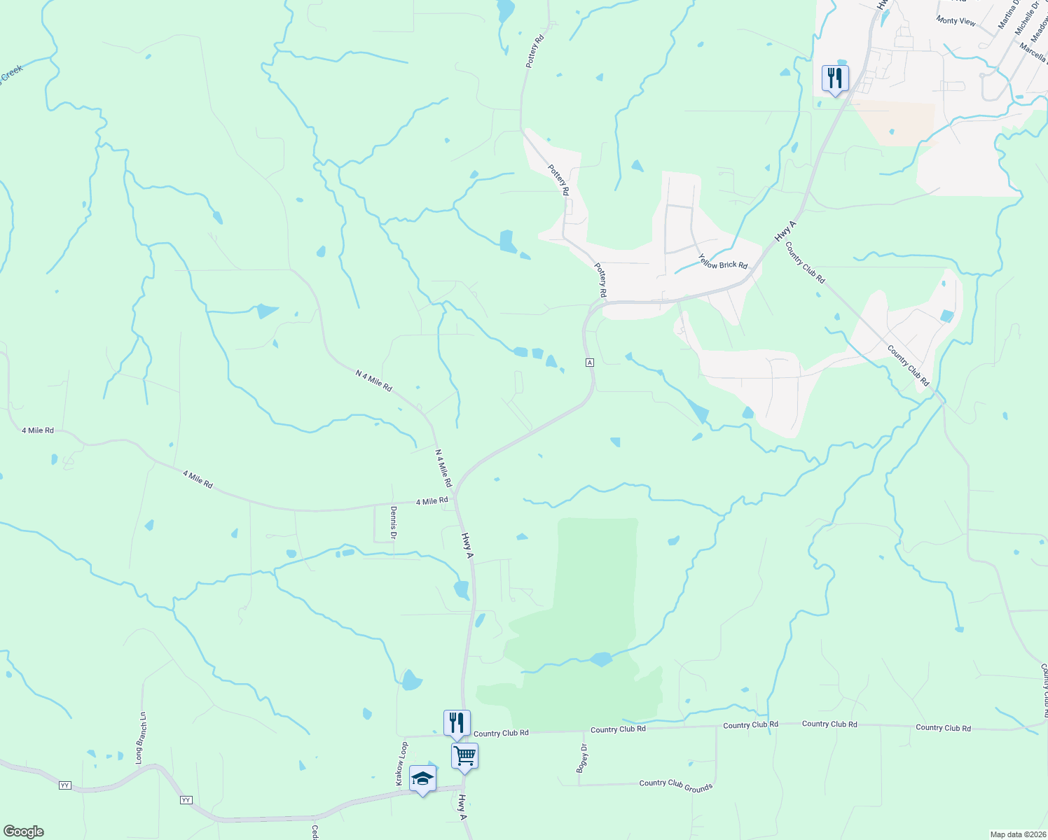 map of restaurants, bars, coffee shops, grocery stores, and more near 2 Julie Lane in Washington