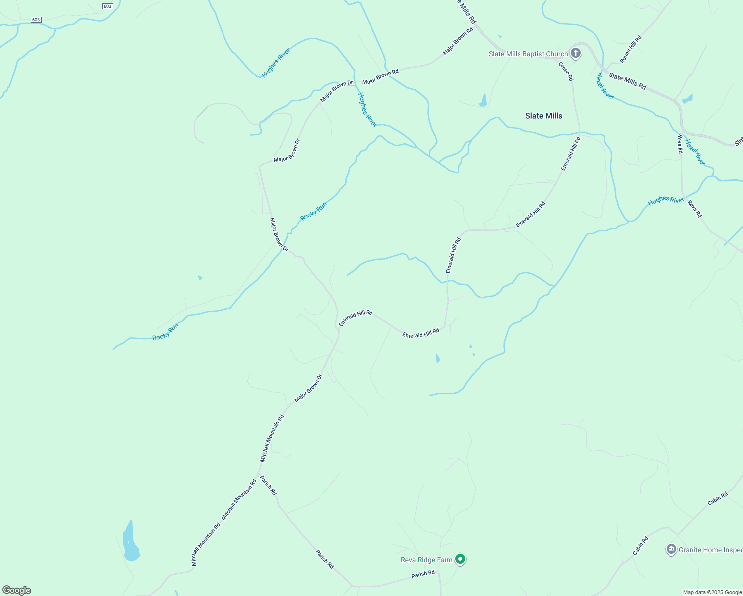 map of restaurants, bars, coffee shops, grocery stores, and more near 2177 Emerald Hill Road in Sperryville