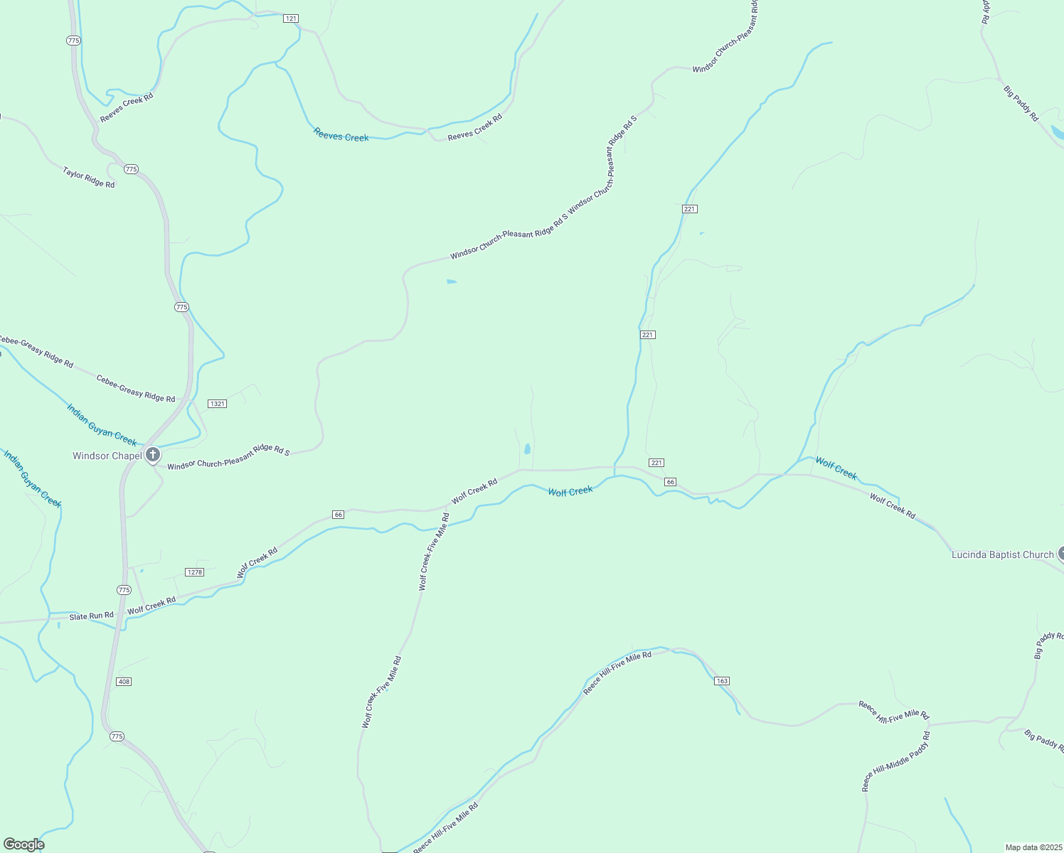 map of restaurants, bars, coffee shops, grocery stores, and more near Pr Road 1475 in Lawrence County