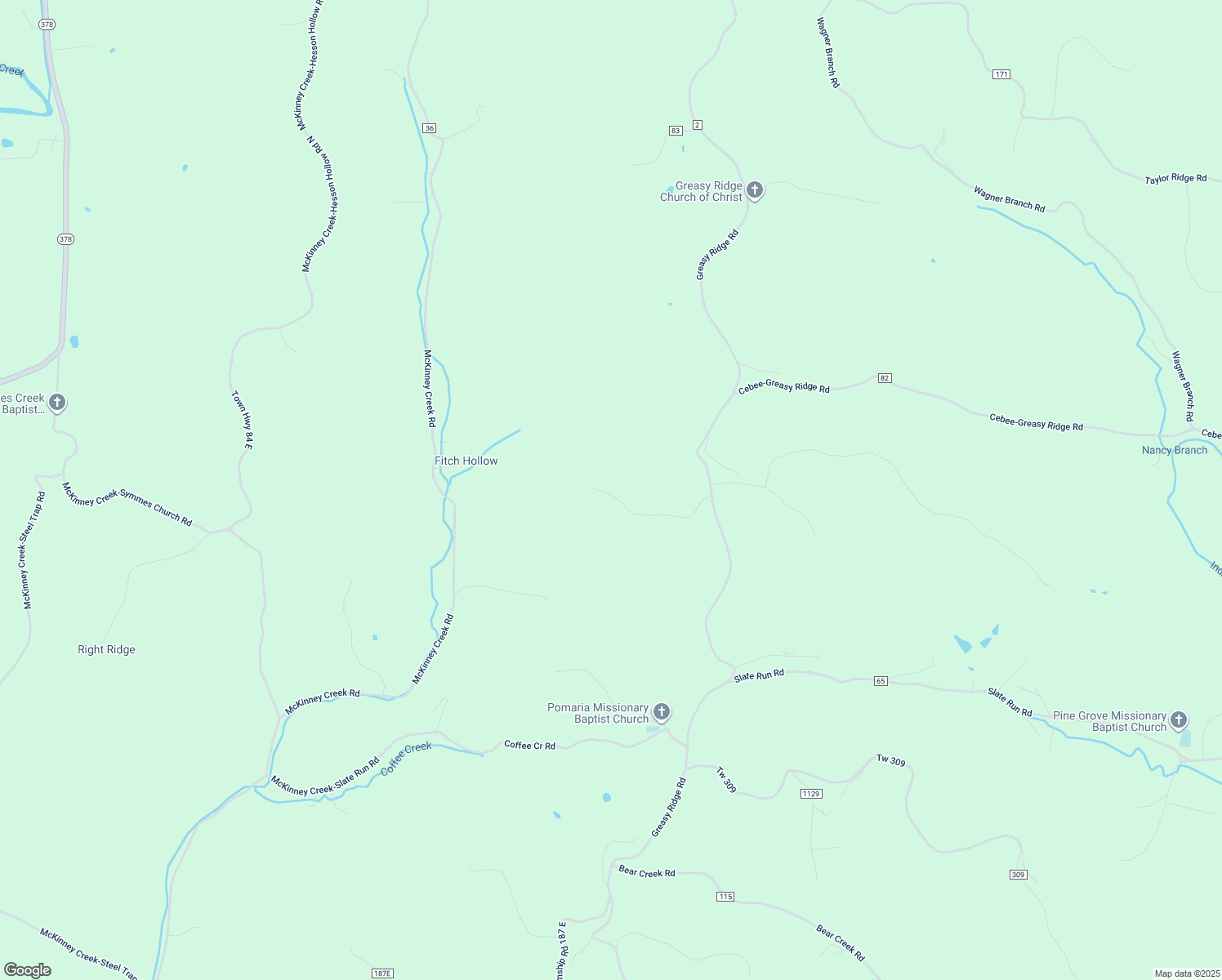 map of restaurants, bars, coffee shops, grocery stores, and more near 336 Pvt Dr 4993 Co Road 2 in Chesapeake