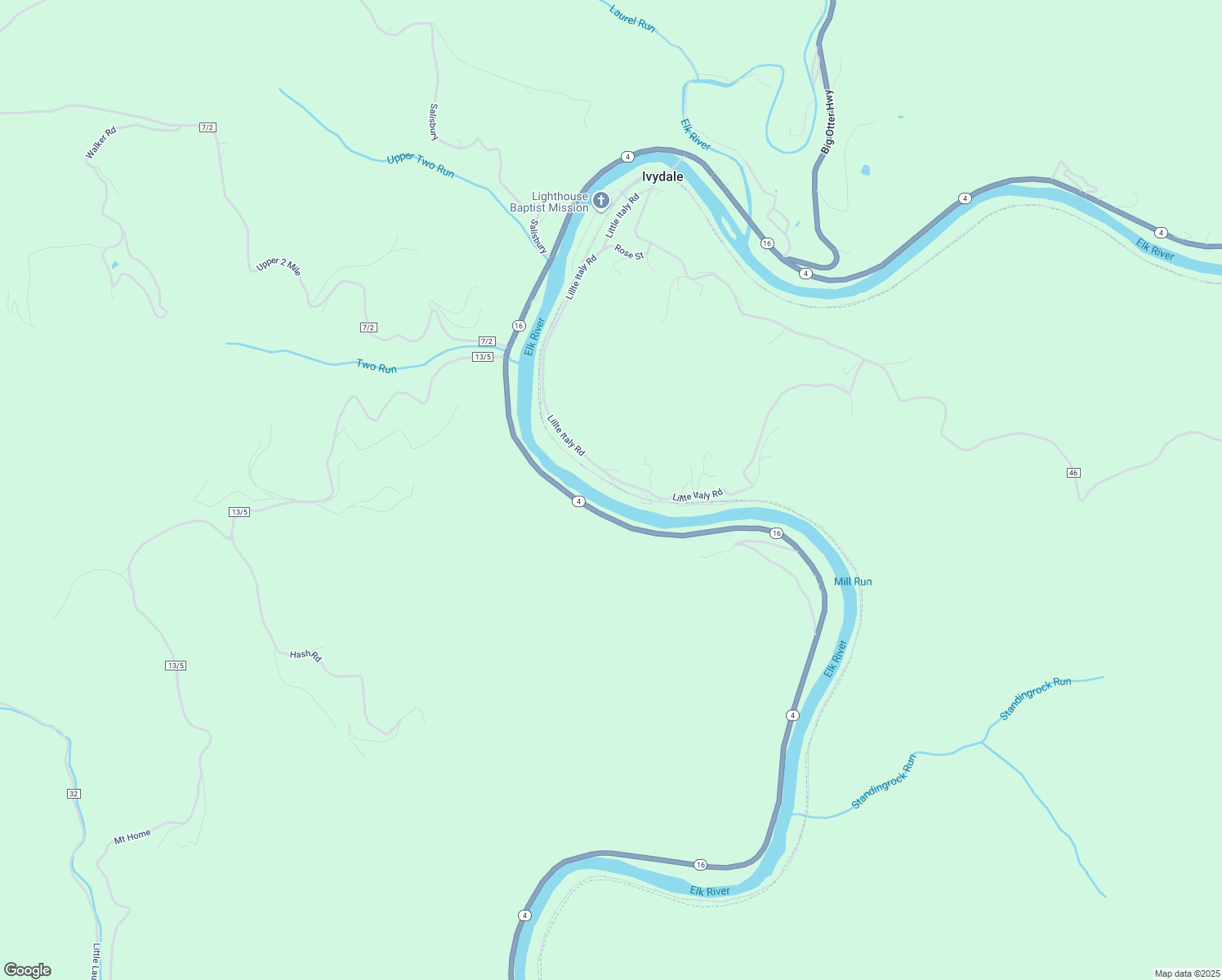 map of restaurants, bars, coffee shops, grocery stores, and more near Lillte Italy Road in Ivydale