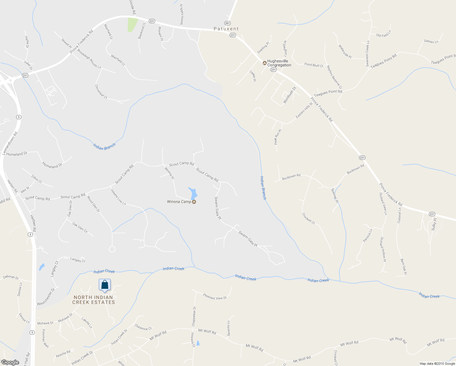 map of restaurants, bars, coffee shops, grocery stores, and more near Swan Gate Place in Hughesville