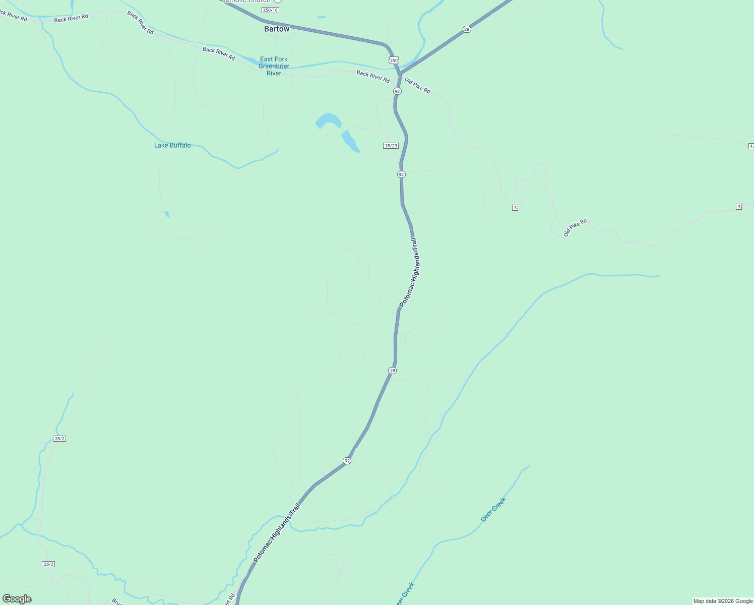 map of restaurants, bars, coffee shops, grocery stores, and more near 110 Ridgeline Drive in Durbin