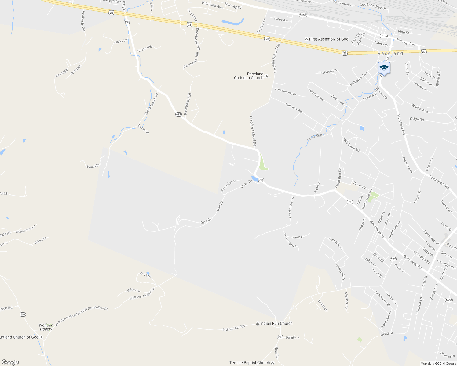 map of restaurants, bars, coffee shops, grocery stores, and more near 3019 Fox Ridge Court in Flatwoods