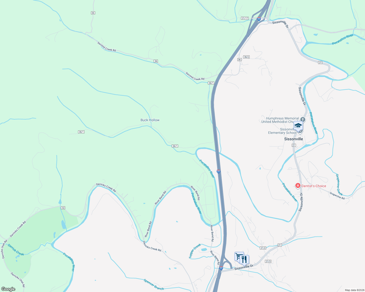 map of restaurants, bars, coffee shops, grocery stores, and more near 3311-3315 First Creek Road in Charleston