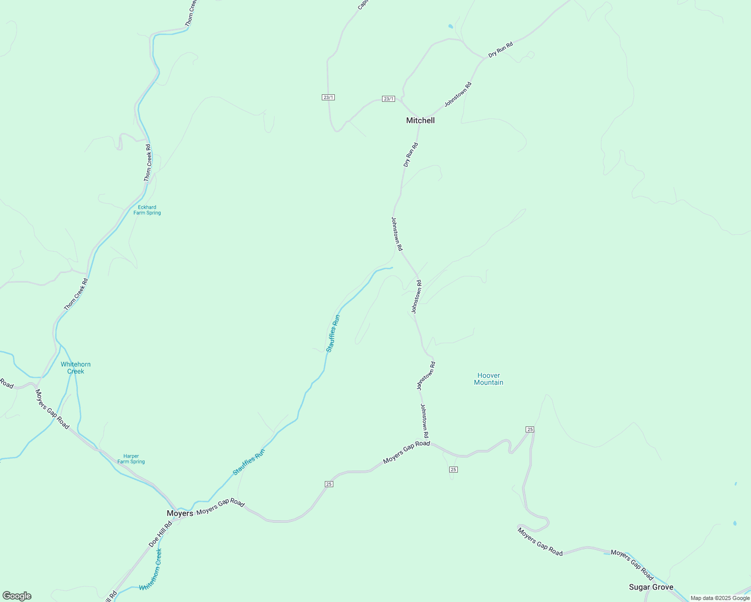 map of restaurants, bars, coffee shops, grocery stores, and more near Burma Lane in Pendleton County