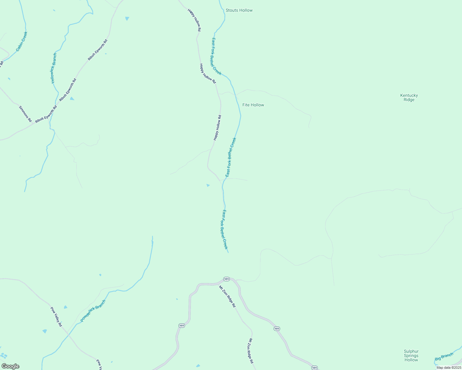 map of restaurants, bars, coffee shops, grocery stores, and more near 1997 Happy Hollow Road in Tollesboro