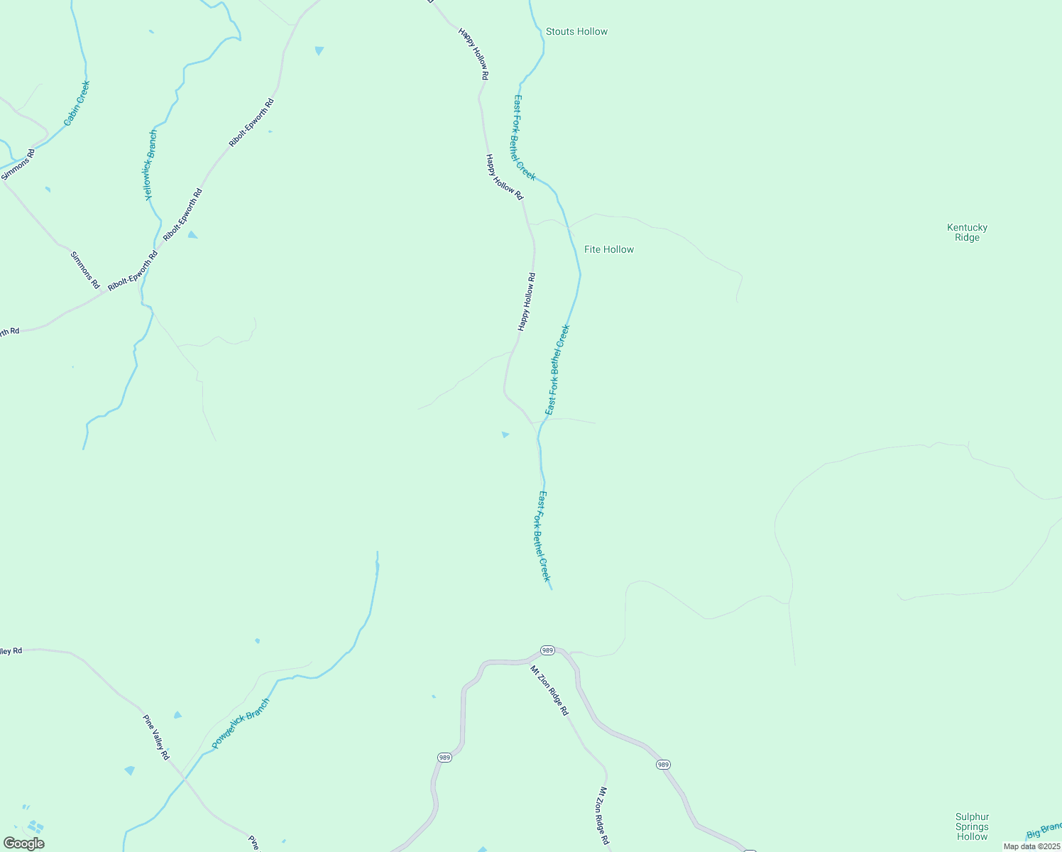map of restaurants, bars, coffee shops, grocery stores, and more near 1563 Happy Hollow in Tollesboro