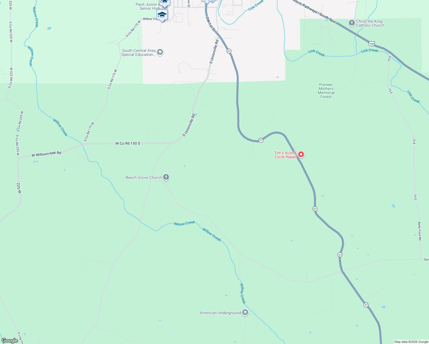 map of restaurants, bars, coffee shops, grocery stores, and more near 1462 South Unionville Road in Paoli