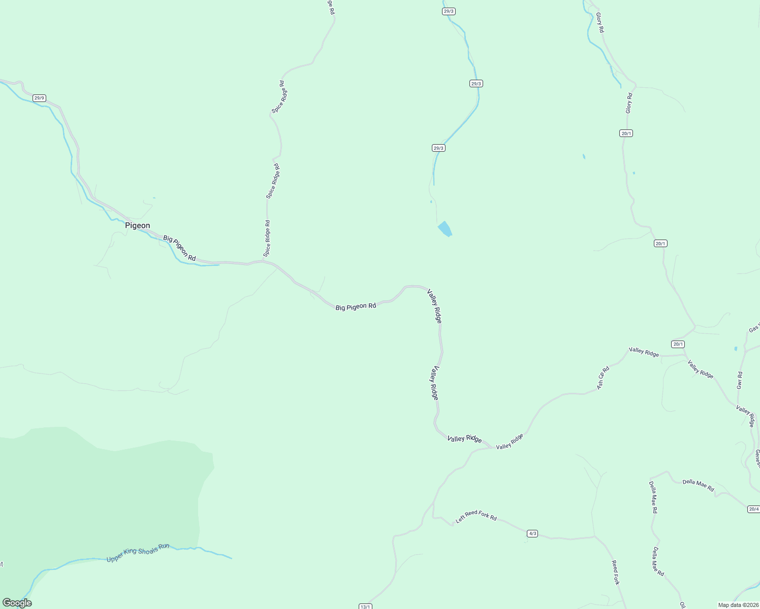 map of restaurants, bars, coffee shops, grocery stores, and more near Pigeon Run in Procious