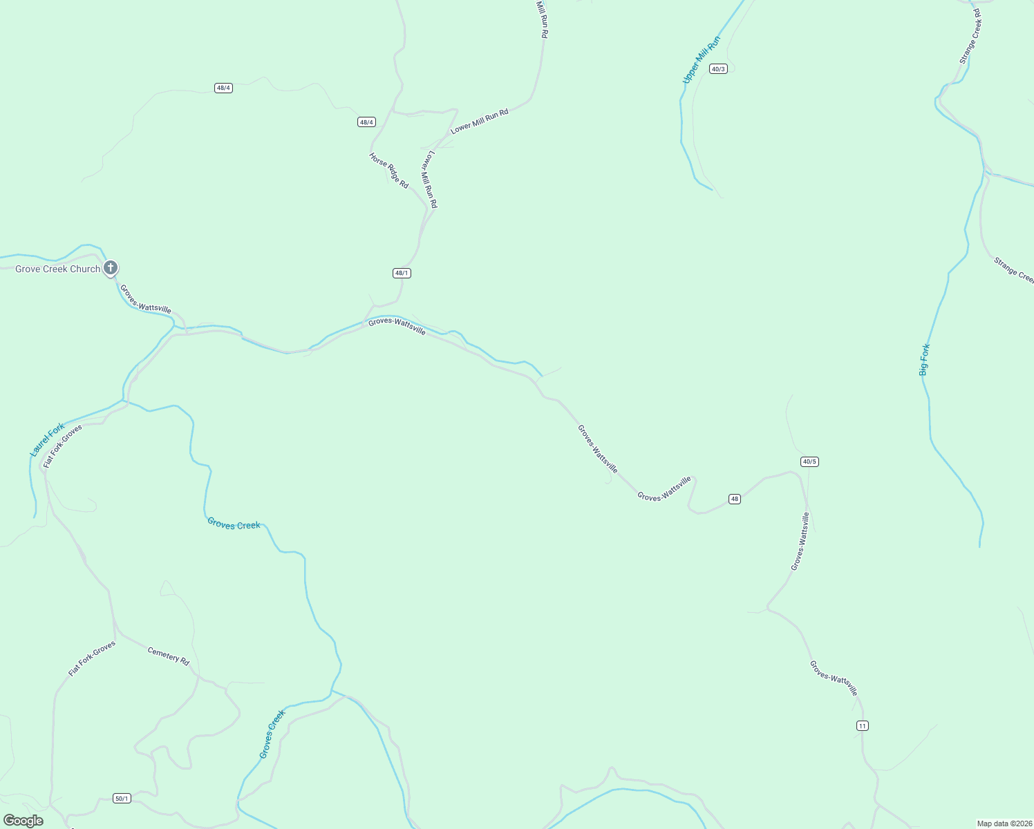 map of restaurants, bars, coffee shops, grocery stores, and more near Groves-Wattsville in Duck