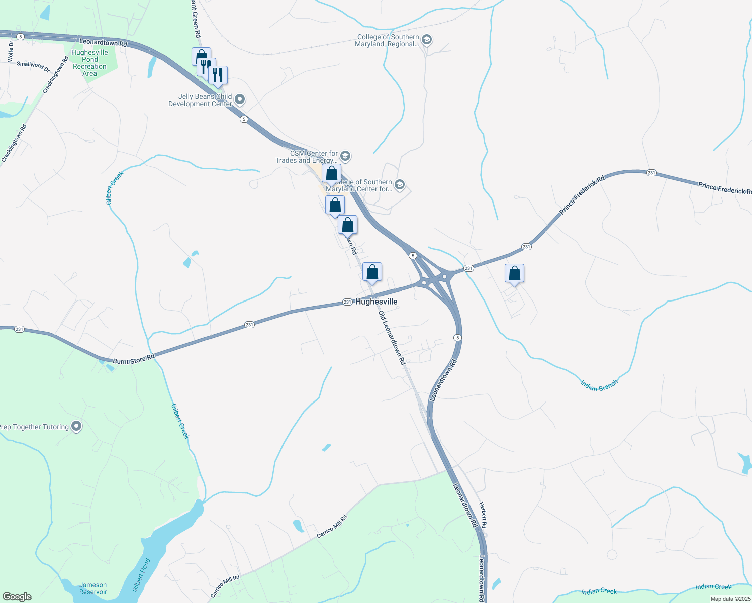 Hughesville MD Walk Score