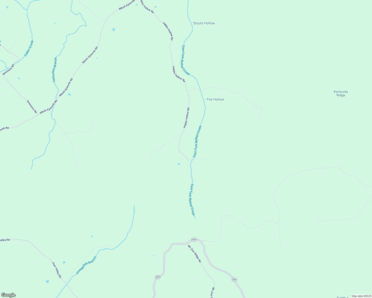 map of restaurants, bars, coffee shops, grocery stores, and more near 1563 Happy Hollow Road in Tollesboro