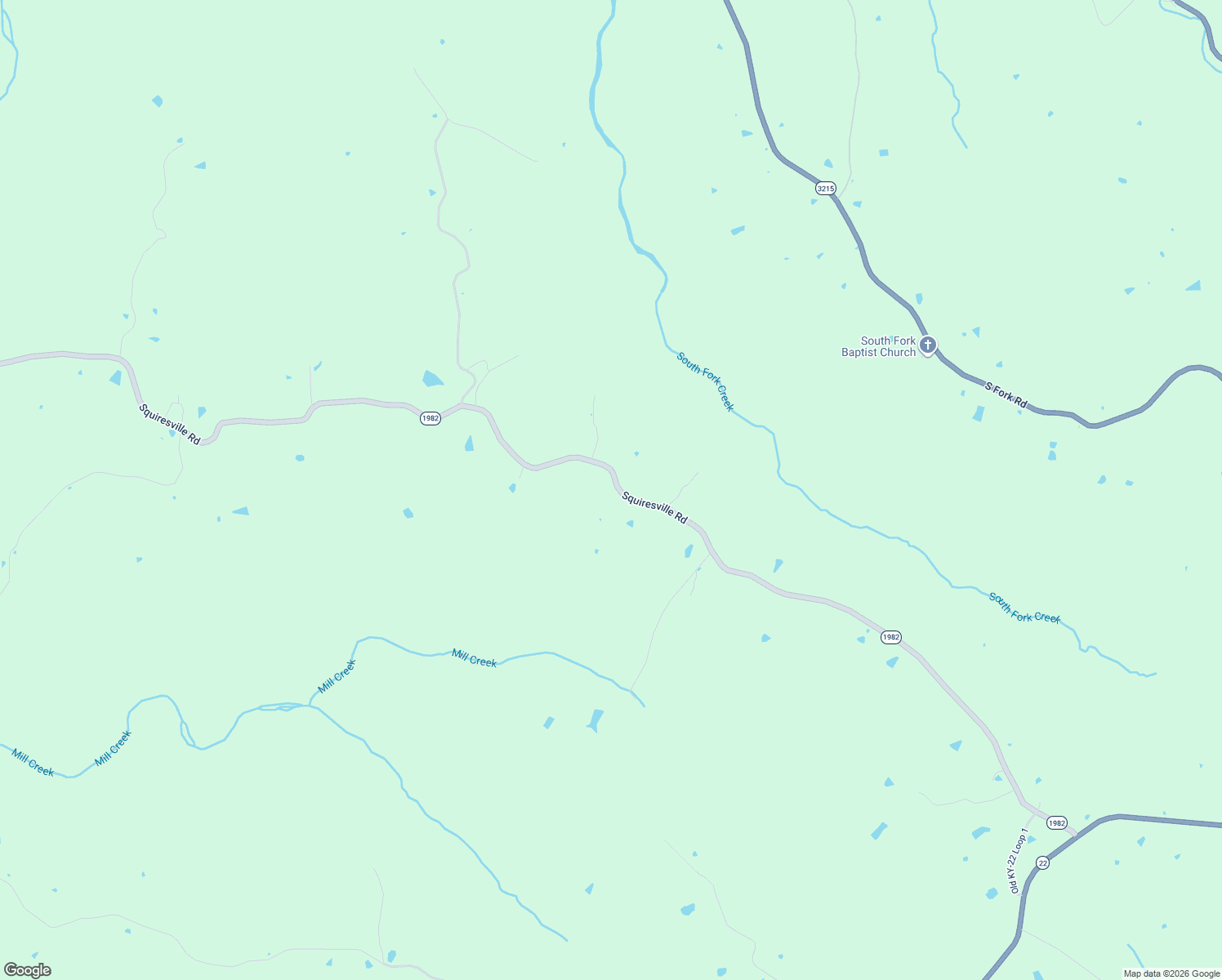 map of restaurants, bars, coffee shops, grocery stores, and more near 1705 Squiresville Road in Owenton