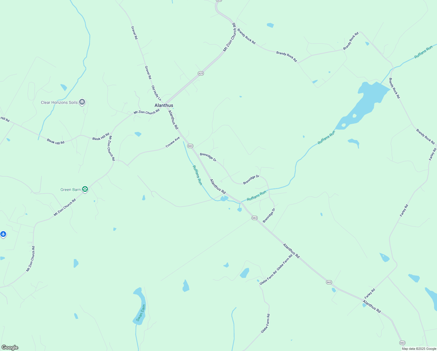 map of restaurants, bars, coffee shops, grocery stores, and more near 18020 Brenridge Drive in Brandy Station