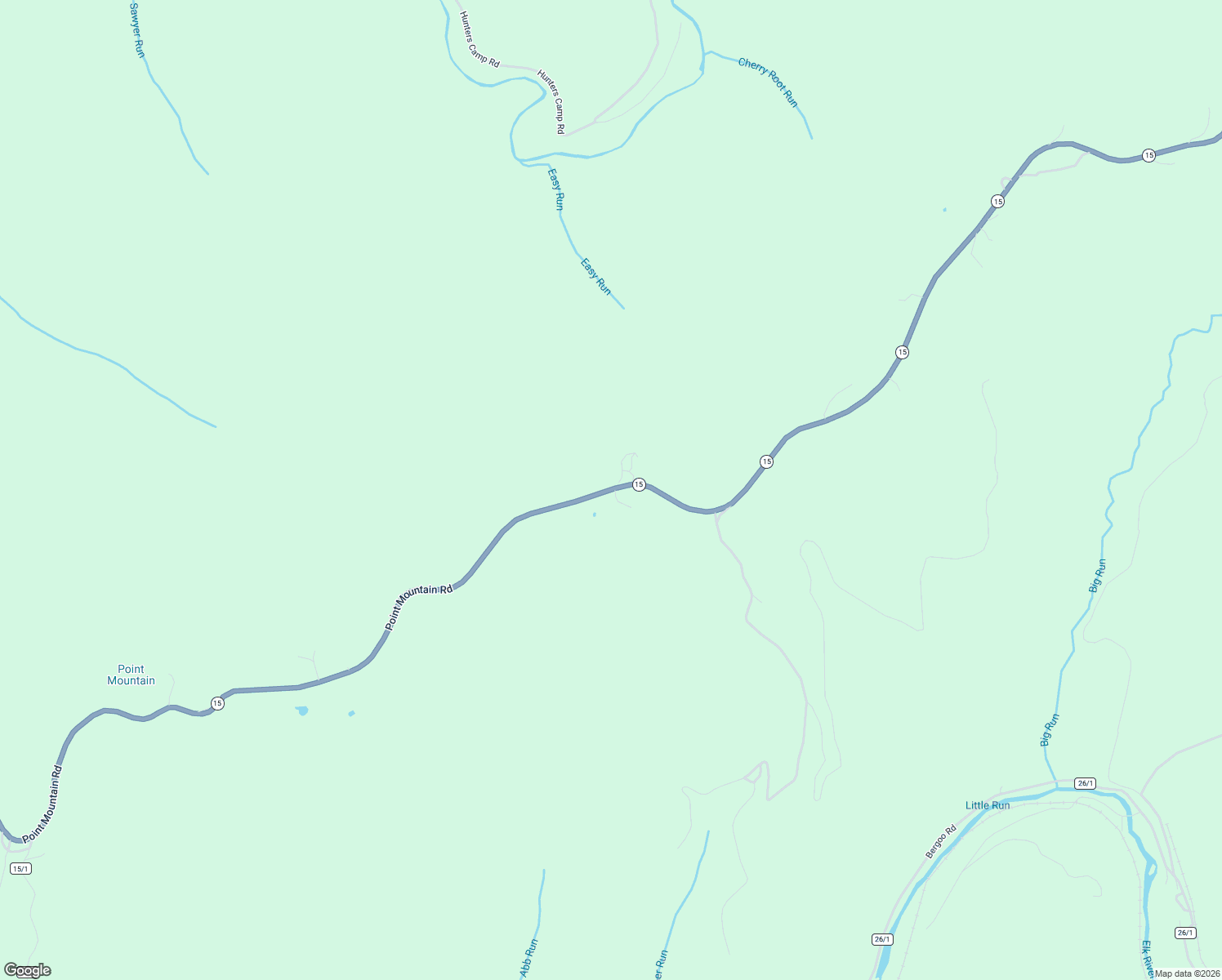 map of restaurants, bars, coffee shops, grocery stores, and more near 6776 Point Mountain Road in Webster Springs