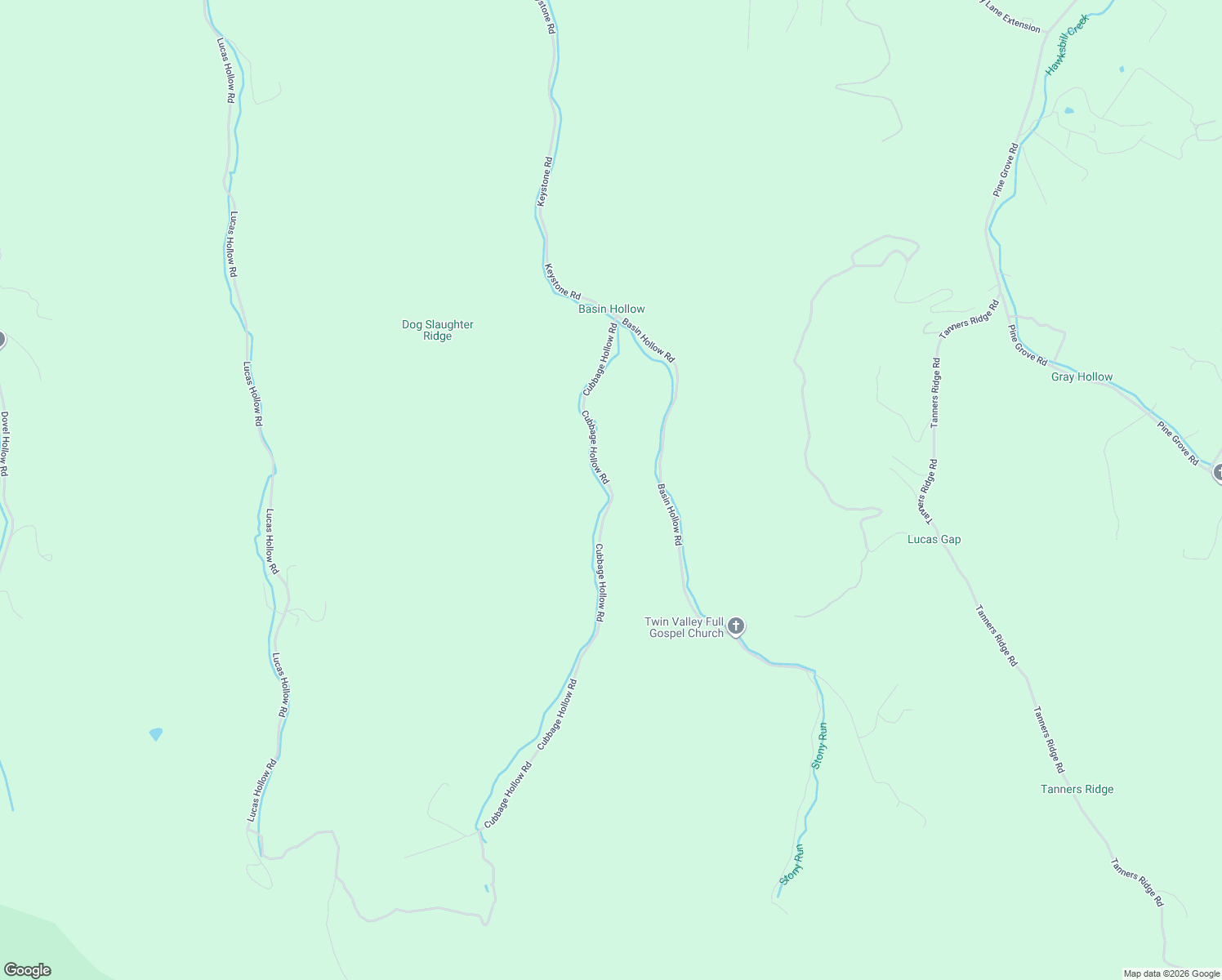 map of restaurants, bars, coffee shops, grocery stores, and more near 1374 Cubbage Hollow Road in Stanley
