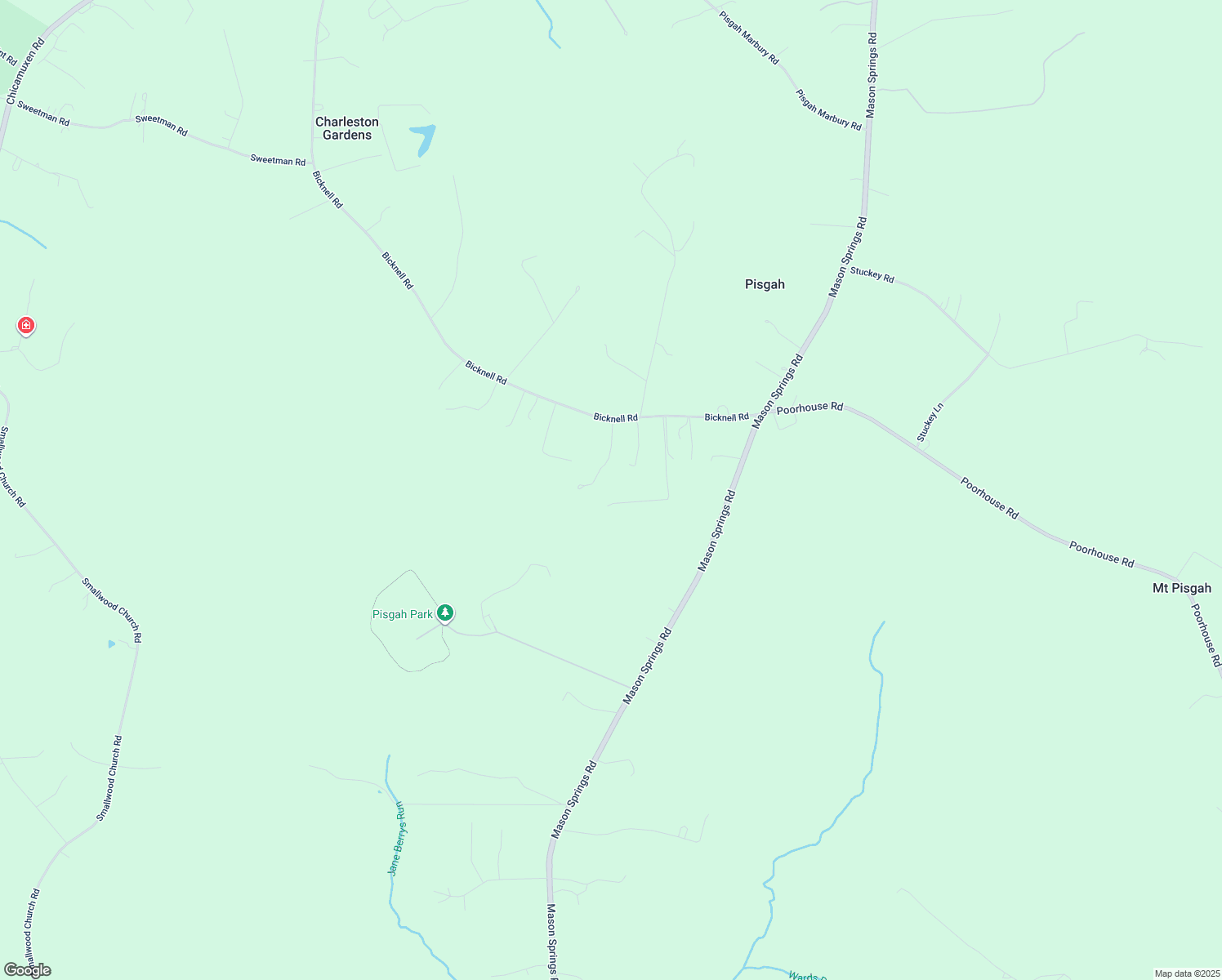 map of restaurants, bars, coffee shops, grocery stores, and more near 5995 Bicknell Road in Indian Head