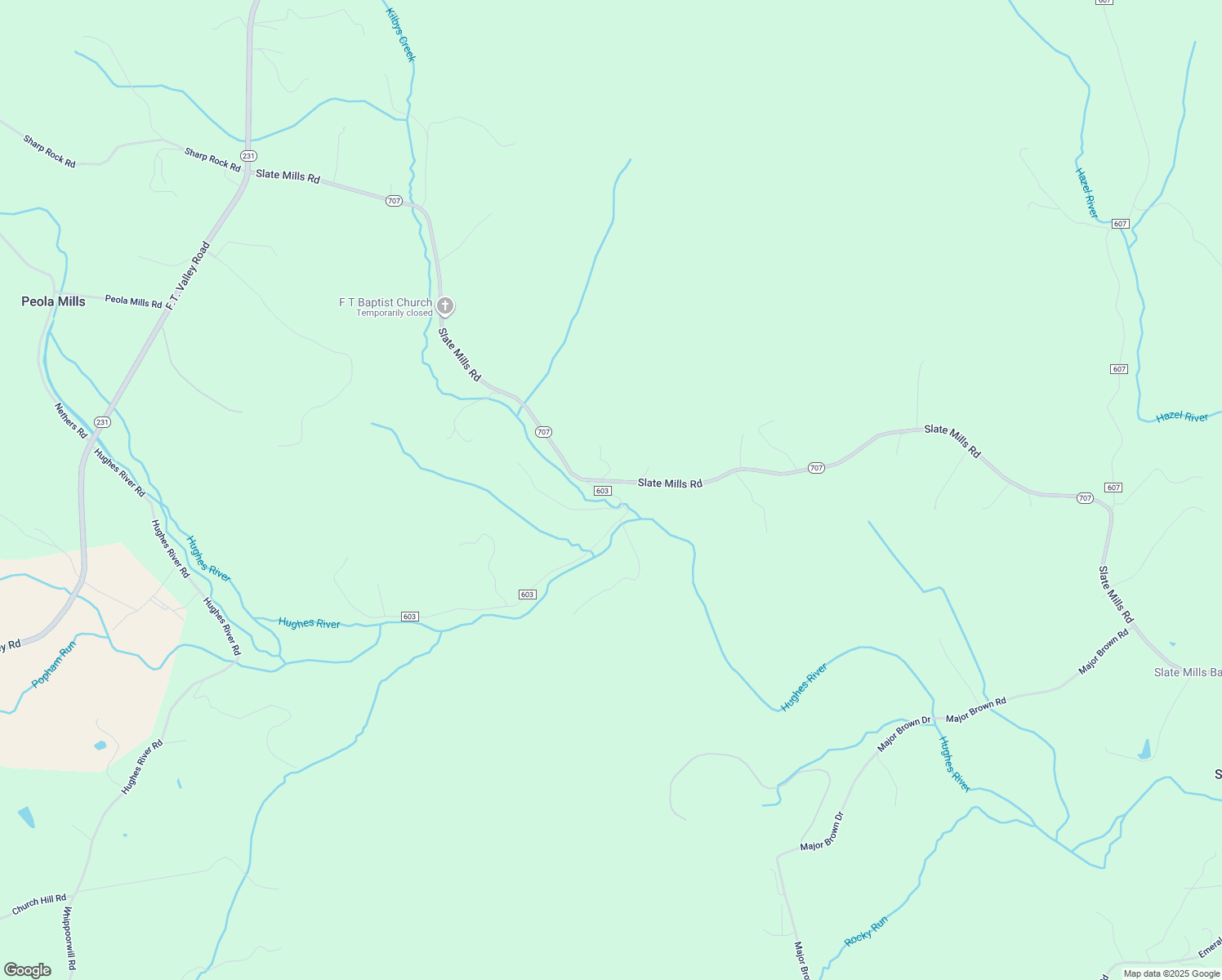map of restaurants, bars, coffee shops, grocery stores, and more near 3288 Slate Mills Road in Sperryville