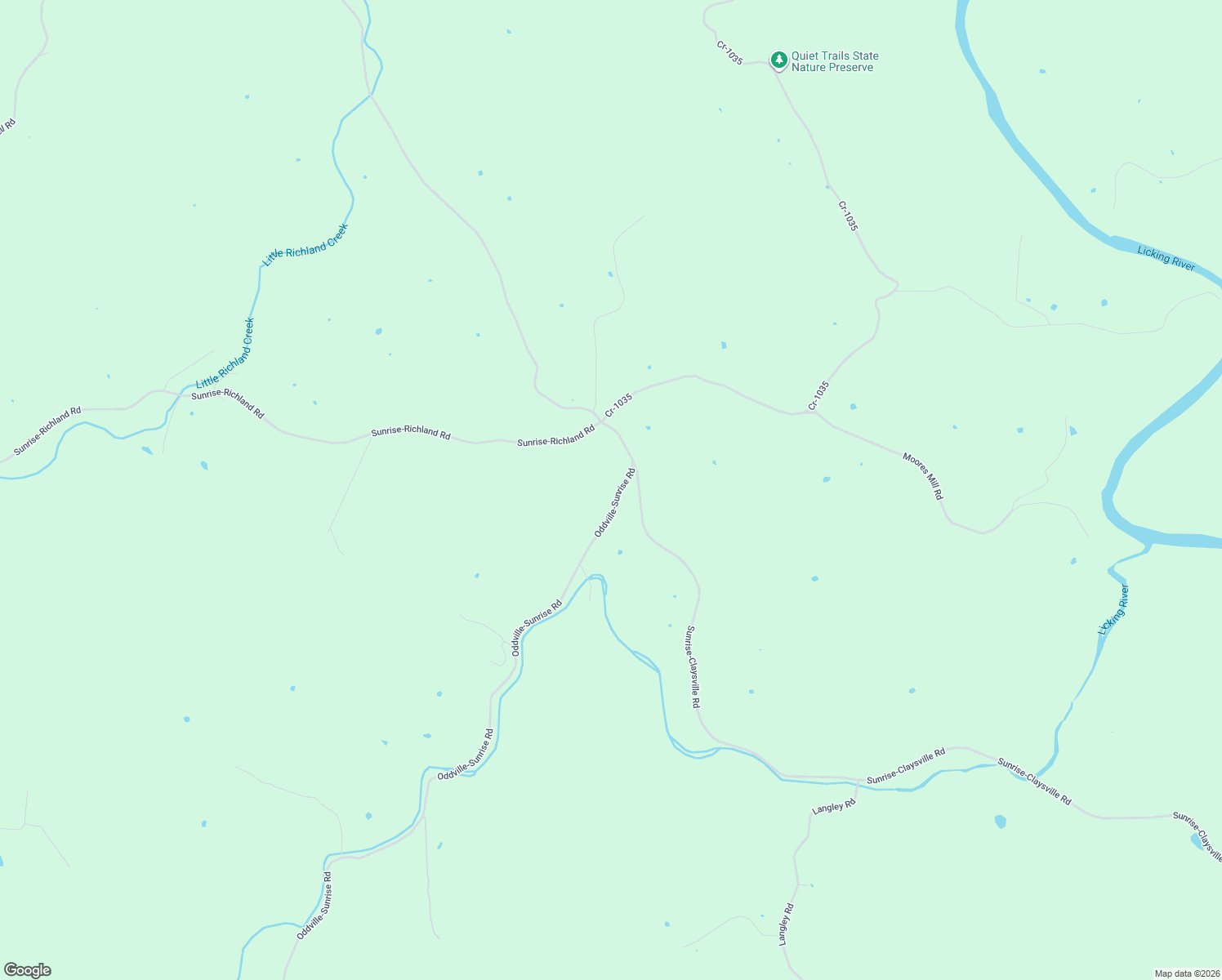map of restaurants, bars, coffee shops, grocery stores, and more near 2952 State Highway 1284 in Cynthiana