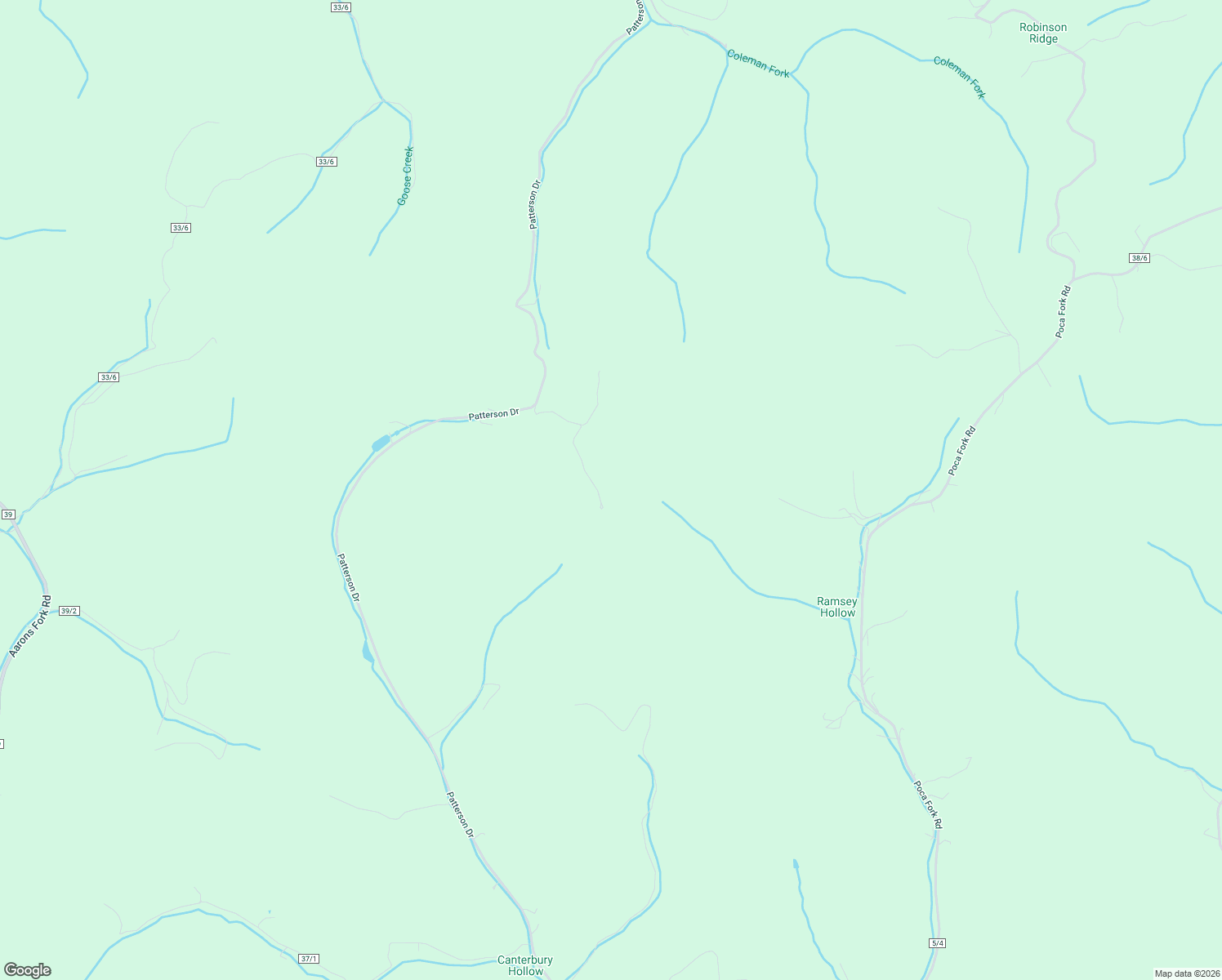 map of restaurants, bars, coffee shops, grocery stores, and more near 189 Patterson Drive in Elkview