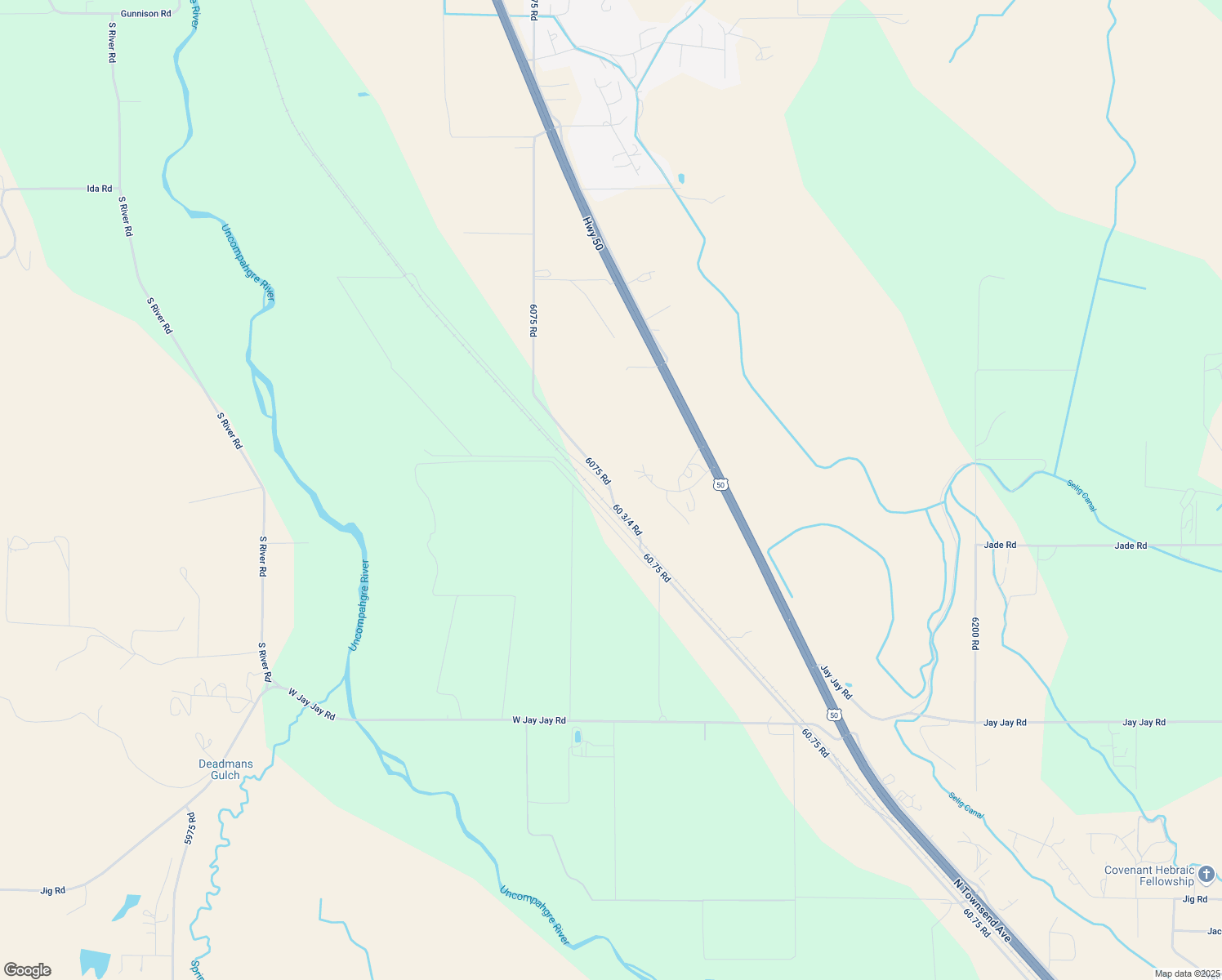 map of restaurants, bars, coffee shops, grocery stores, and more near 10798 6075 Road in Montrose